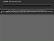 Tablet Screenshot of clarkrdchurchofchrist.org